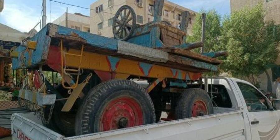 تحرير 86 محضراً ومصادرة مخالفات في حملة بحي شرق سوهاج