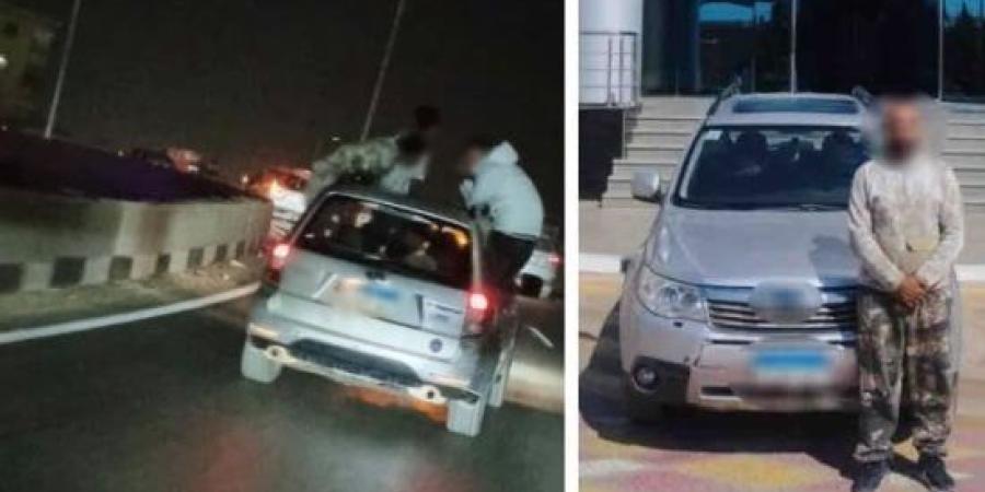ضبط قائد سيارة سمح لركاب بالجلوس خارج النوافذ في زفاف بالجيزة