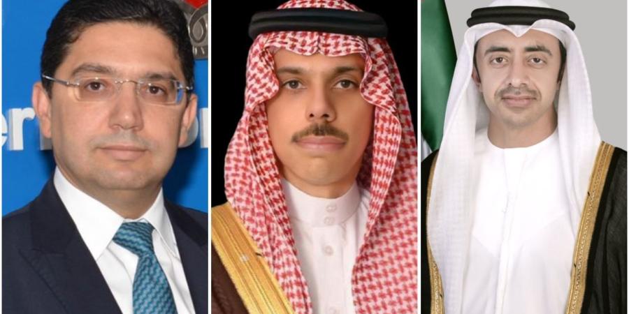 وزير الخارجية السعودي يبحث مع نظيريه الإماراتي والمغربي تطورات المنطقة