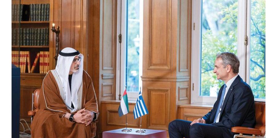 ولي عهد أبوظبي ورئيس وزراء اليونان يبحثان توسيع الشراكة الاستراتيجية