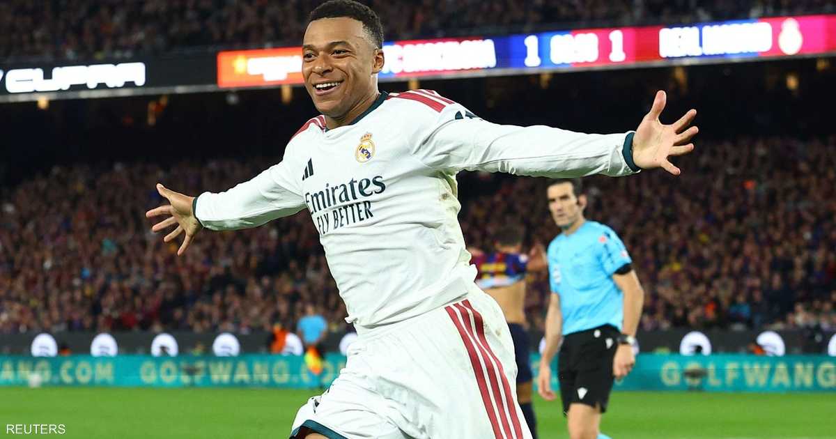 رقم تاريخي في الكلاسيكو.. مبابي يتجاوز رونالدو وبنزيمة